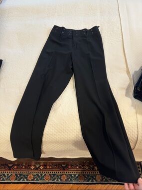 Theory Black Wide Leg Dress Pants
